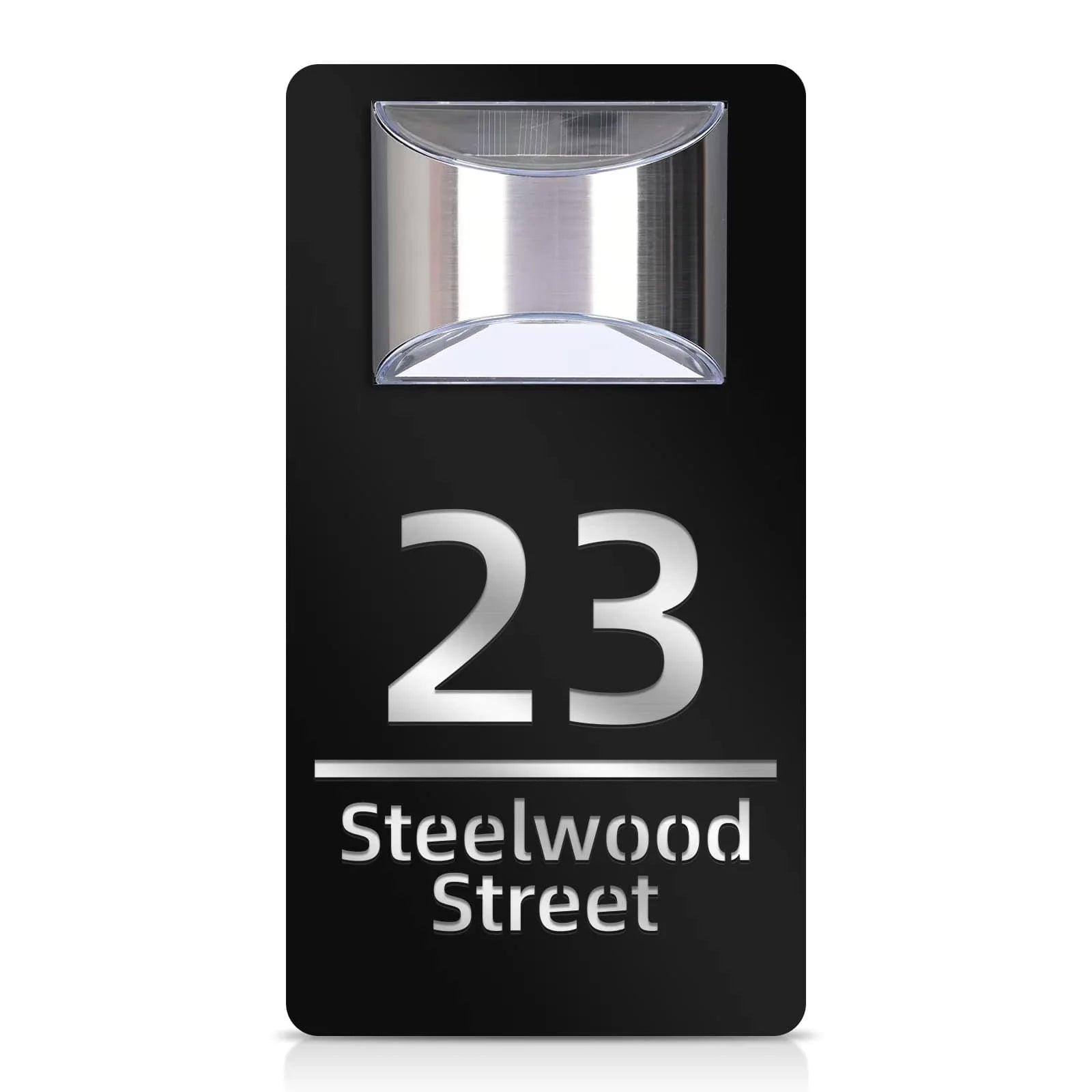 LumiSign™ Auto-Glow Solar Address Plaque