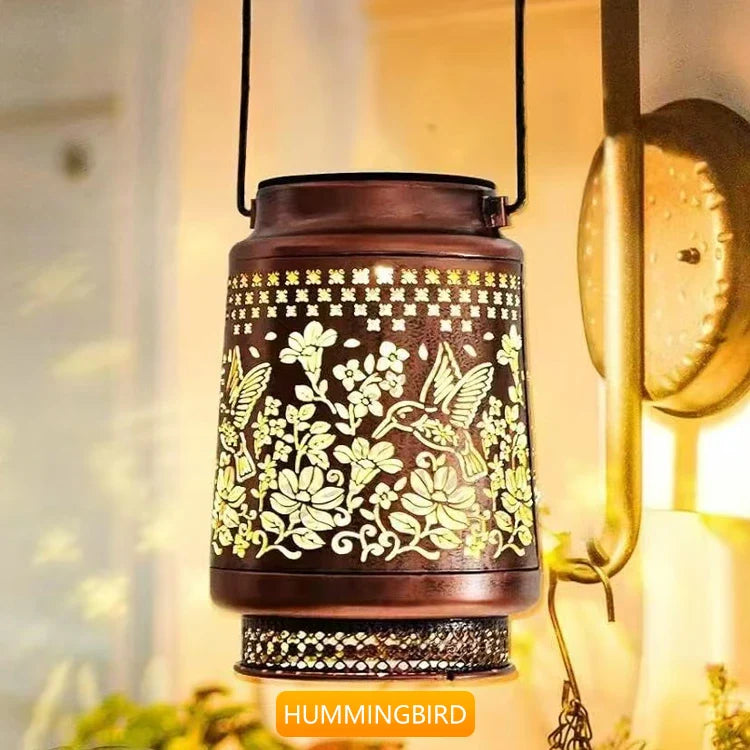 Outdoor Solar Lantern – Hummingbird, Butterfly, Sunflower, Dragonfly & Owl
