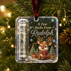 Christmas Cash Gift Ornament – Clear Money Holder Keepsake