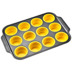 12-Cup Press-Release Silicone Muffin Pan