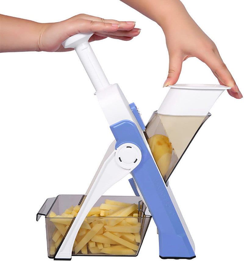 Kitchen Time-Saver: Safe Adjustable Food Cutter