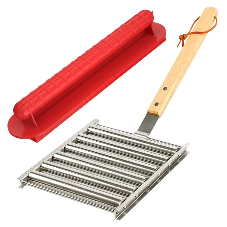 BBQ Hot Dog Slicer & Roller Set