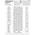 Recipe-Printed Parchment Paper Sheets