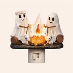 Spooky-Cute Ghost Campfire Plug-In Night Light