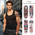 Realistic Full Arm Tattoo Sleeves – USA 250th Freedom Collection