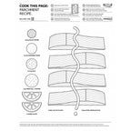 Recipe-Printed Parchment Paper Sheets