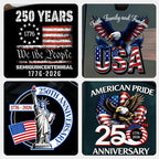 America 250th Anniversary Patriotic Car Decal (1776–2026 Edition)