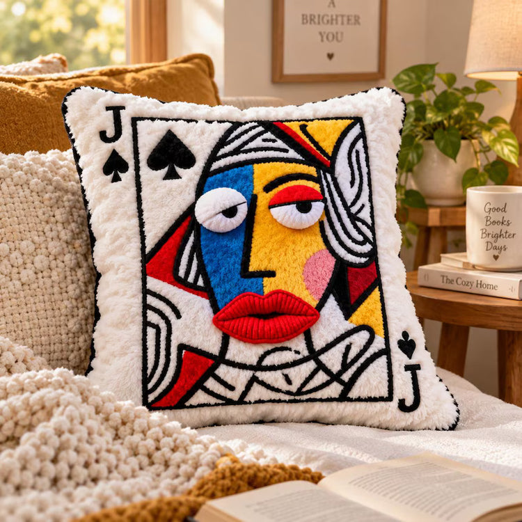 Queen of Spades 3D Statement Throw Pillow
