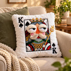 Queen of Spades 3D Statement Throw Pillow