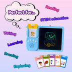 Kids Learning & Drawing Tablet — No Blue Light, 224 Words for Early Learning