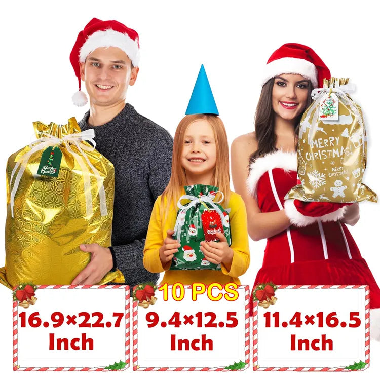 Deluxe Christmas Gift Bag Set
