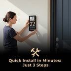 LumiSign™ Auto-Glow Solar Address Plaque