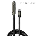 High-Power Fast Charging Cable with Built-in Phone Stand