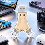 4-in-1 OTG Card Reader – SD & Micro SD for Phones, Tablets & Computers