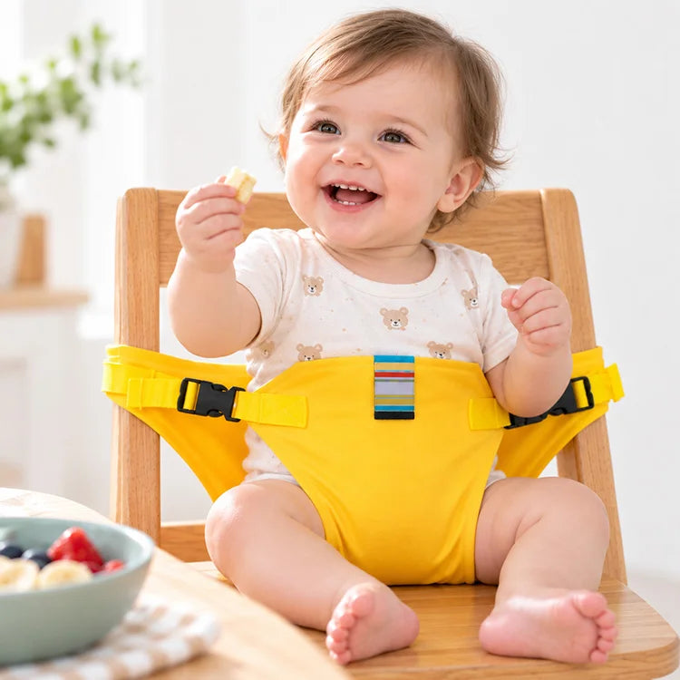 Portable Baby Feeding Support Strap – Adjustable Mealtime Chair Wrap