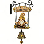 Hand-Painted Gnome Garden Bell