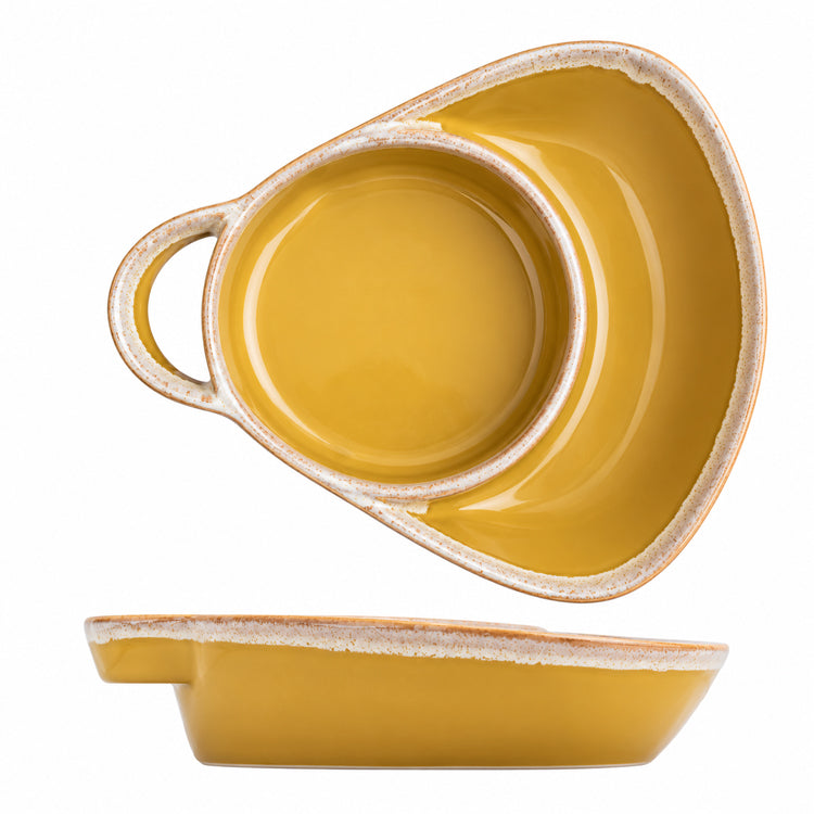 800G Real Ceramic Divided Bowl – 24 oz Soup & Side Serving Dish