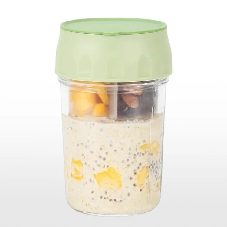 Overnight Oats Containers with Lids & Spoons