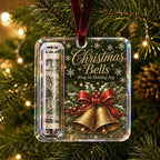 Christmas Cash Gift Ornament – Clear Money Holder Keepsake