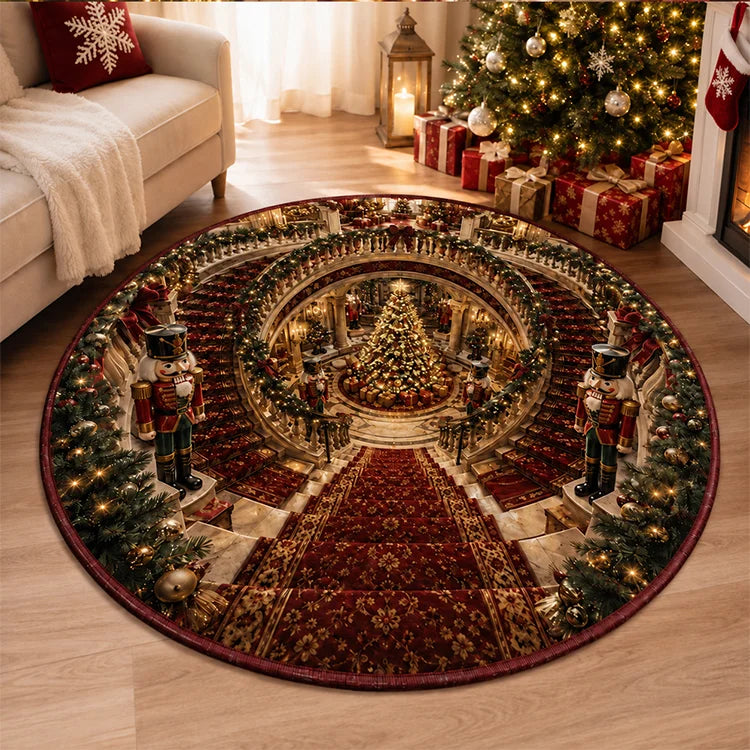 3D Christmas Illusion Rug – Magical Holiday Optical Floor Mat