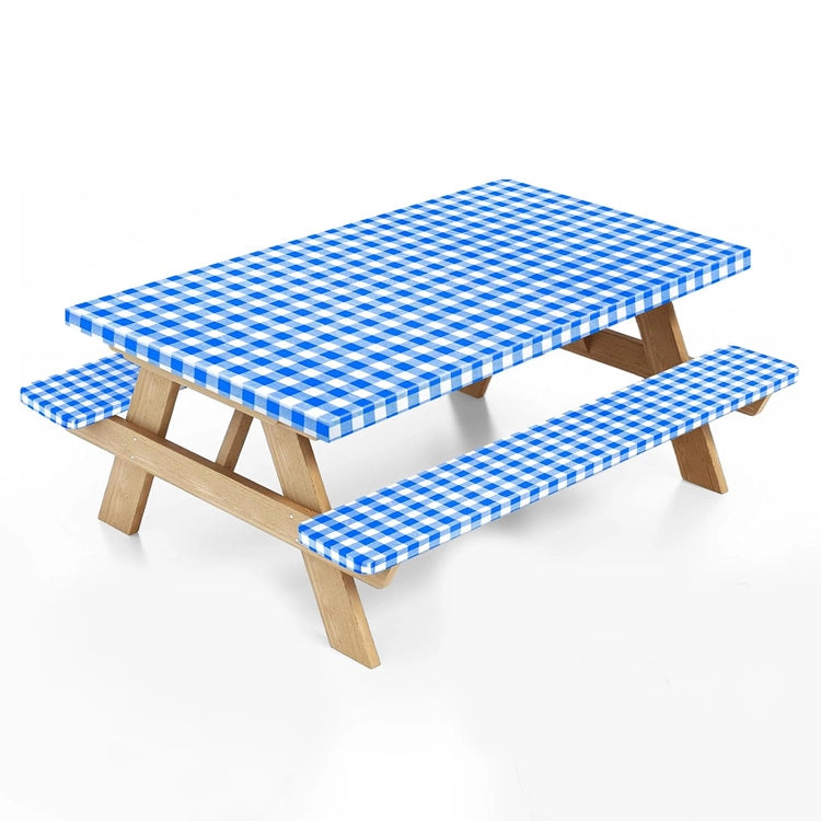 Stretch-Fit Picnic Table Cover Set