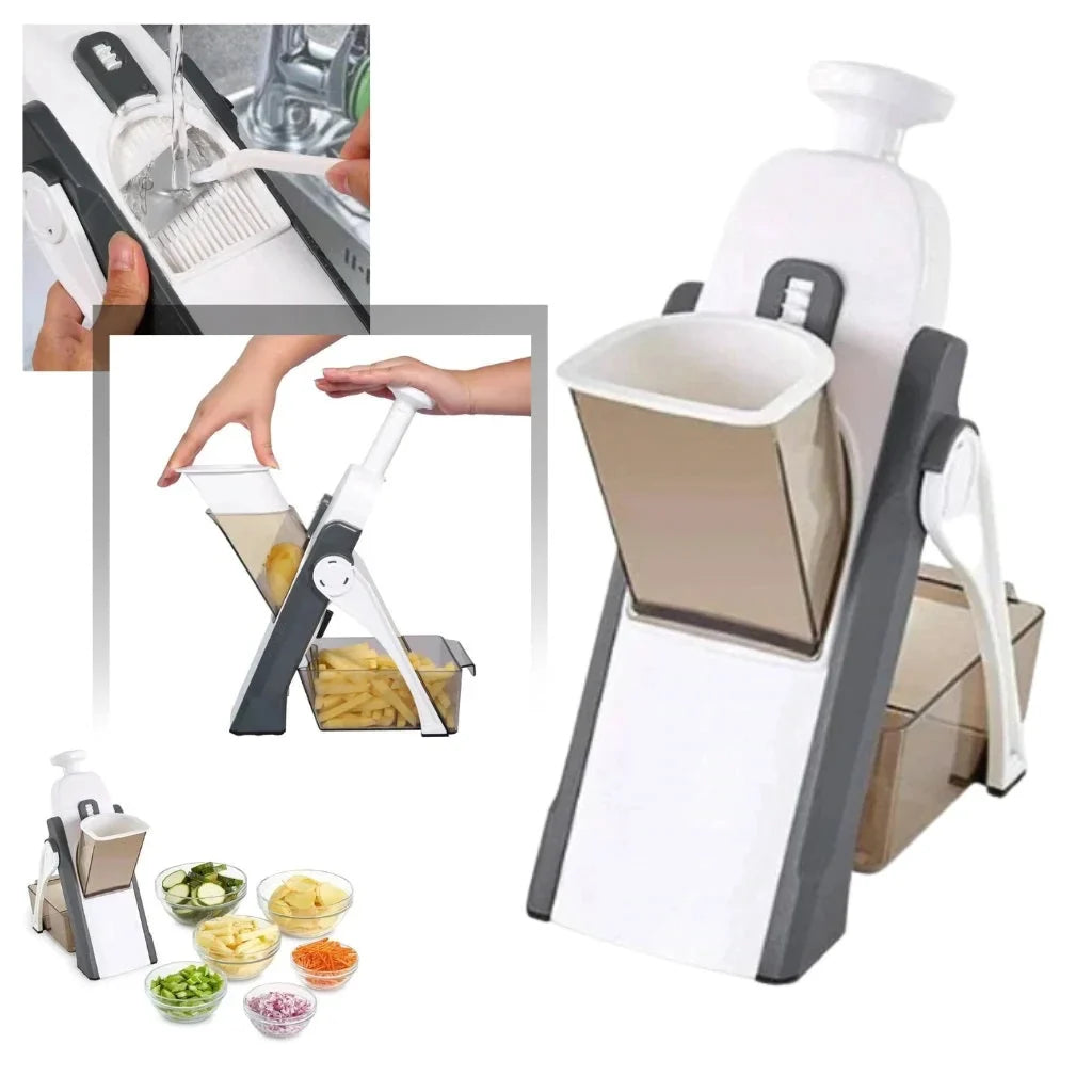 Kitchen Time-Saver: Safe Adjustable Food Cutter