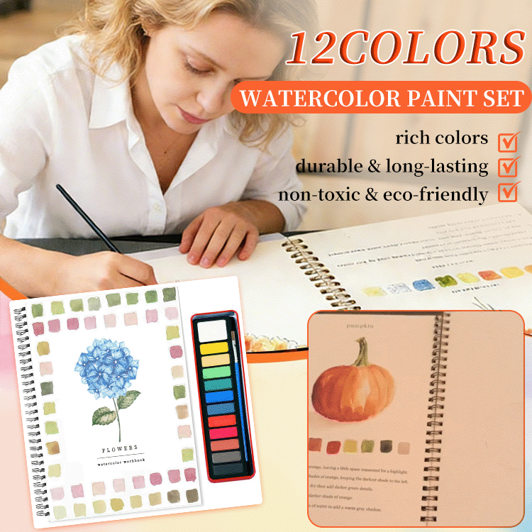 Step-by-Step Watercolor Workbook – Beginner to Confident Artist