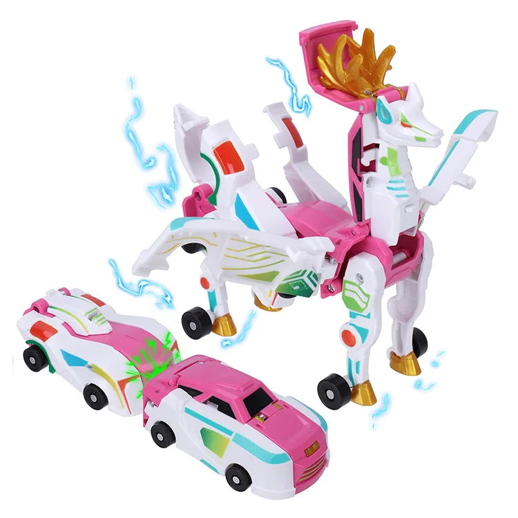 2-in-1 Magnetic Crash-Transforming Cars