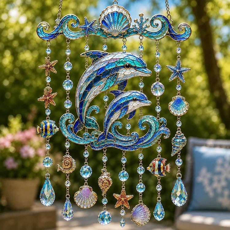 Ocean Charm Crystal Wind Chime