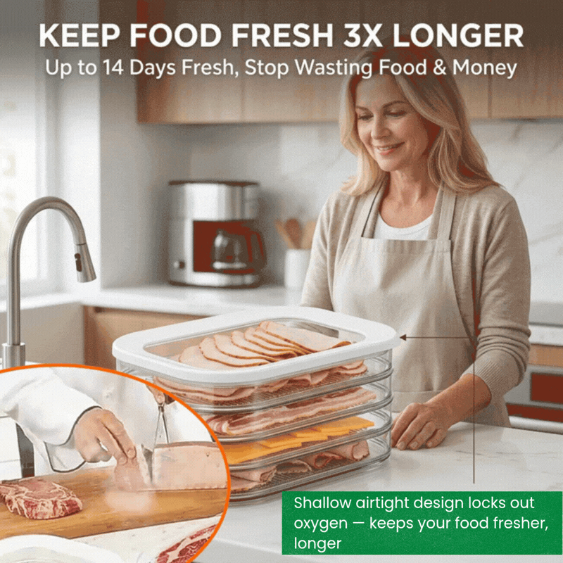 Space-Saving Multi-Layer Food Storage System