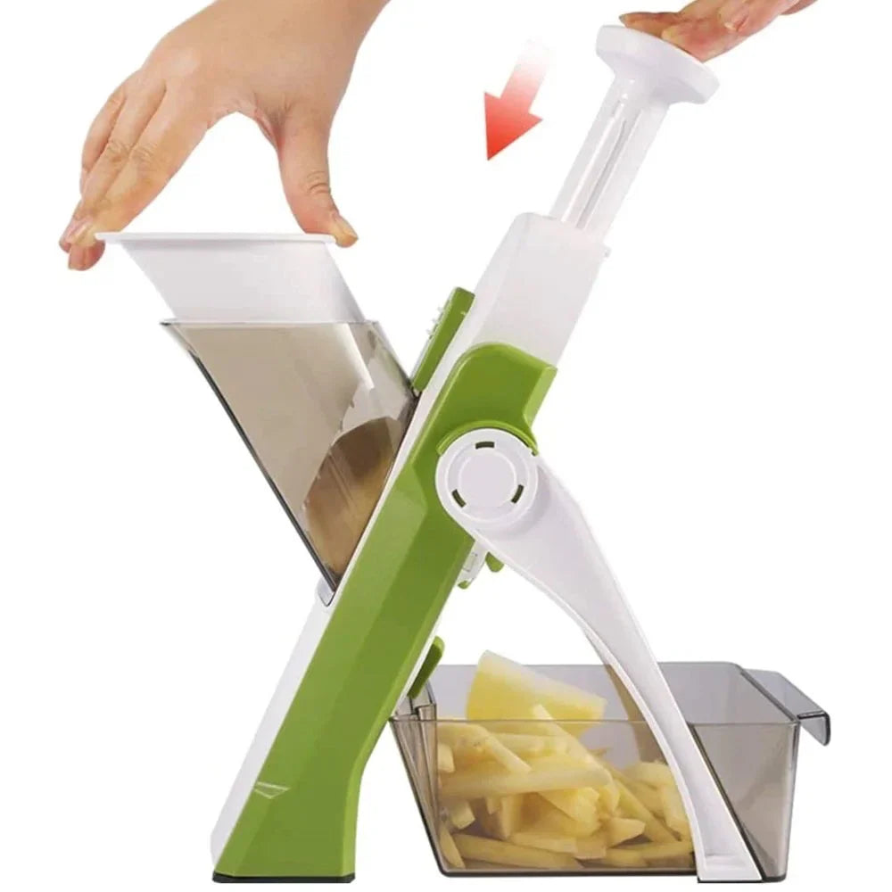 Kitchen Time-Saver: Safe Adjustable Food Cutter
