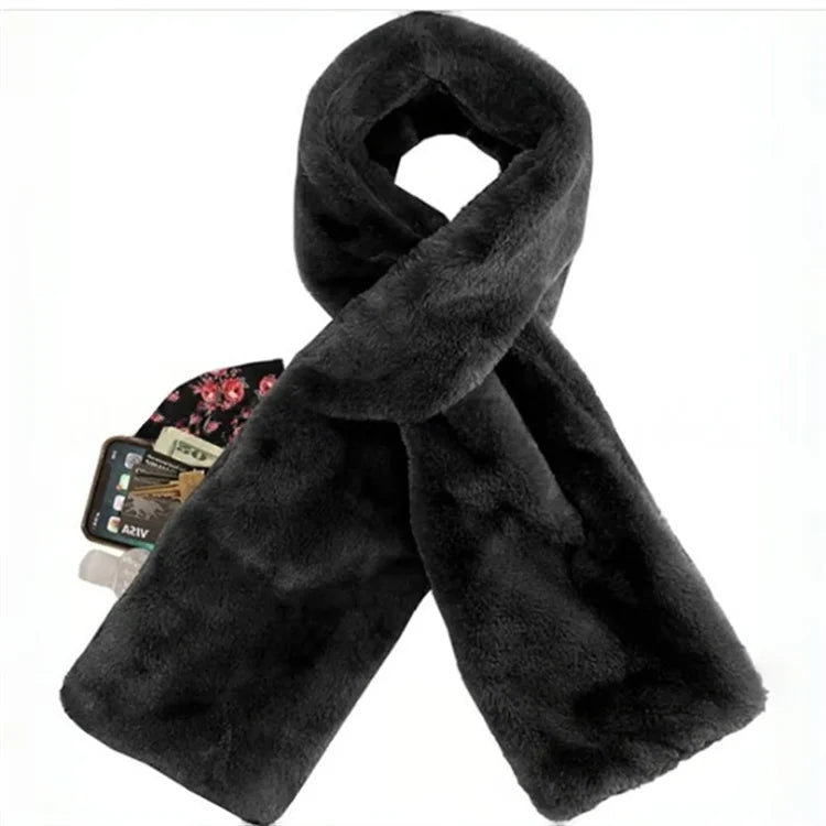 Hidden Pocket Winter Scarf – Ultra-Soft Warmth with Secure Zipper Storage