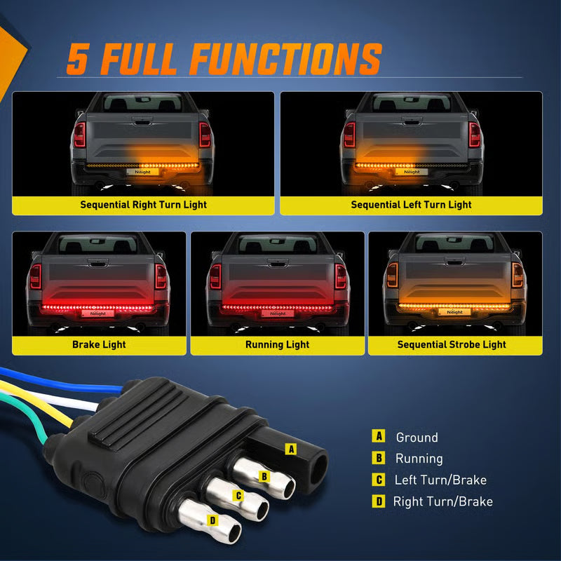 LED Tailgate Light Bar Strip