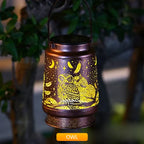 Outdoor Solar Lantern – Hummingbird, Butterfly, Sunflower, Dragonfly & Owl