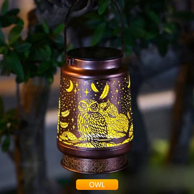 Outdoor Solar Lantern – Hummingbird, Butterfly, Sunflower, Dragonfly & Owl