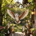 🐦🎐Last Day 50% OFF - 🐦🎐Crystal Bird Wind Chime – Colorful Garden Hanging Decor
