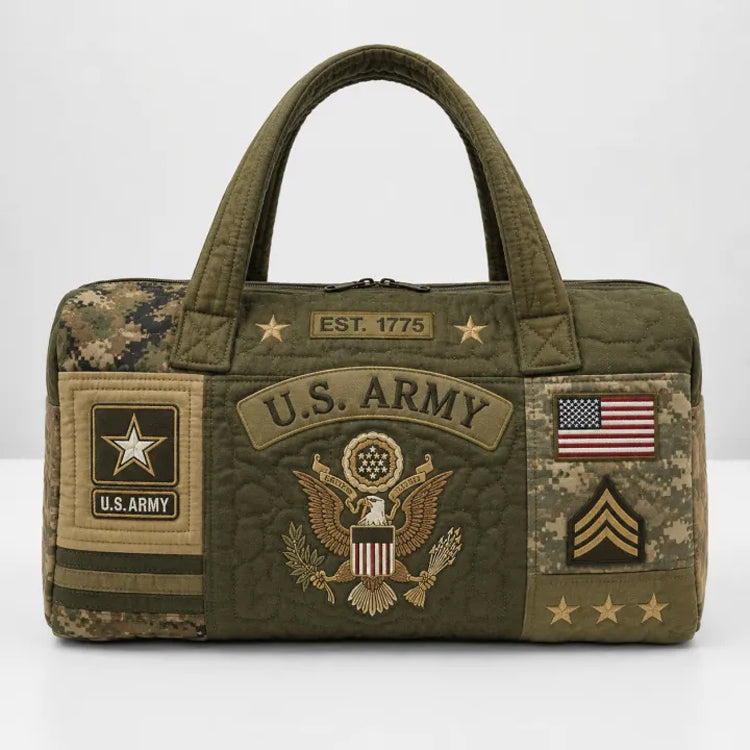 Hand-Finished U.S. Military Heritage Quilted Duffel Bag