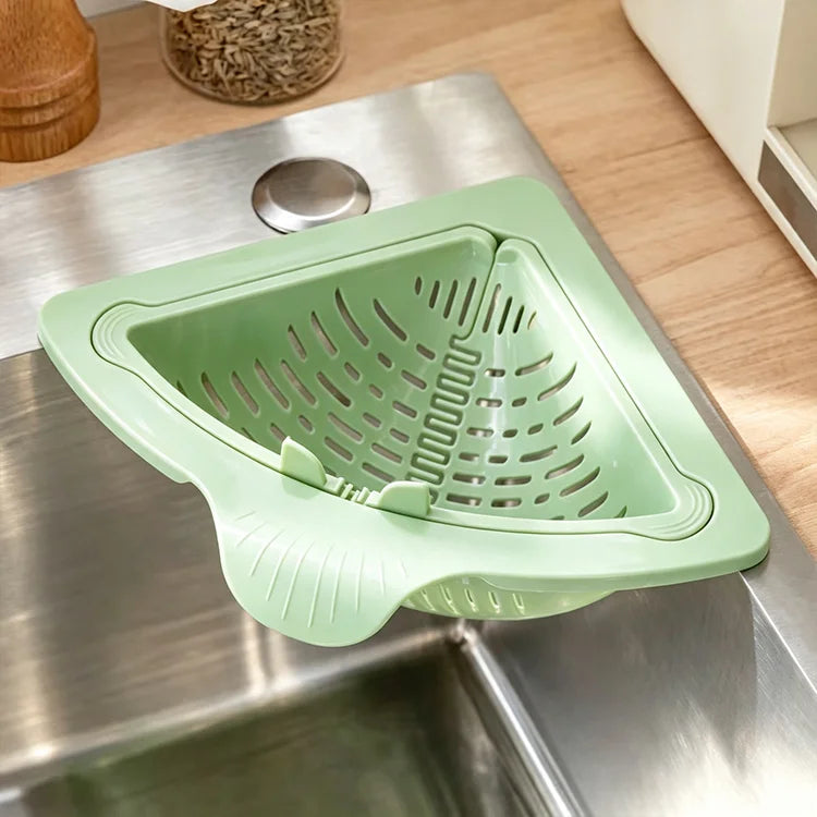 Magnetic Twist-Release Corner Sink Strainer