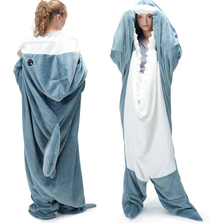 Shark Wearable Blanket — Wrap Yourself in Comfort & Fun