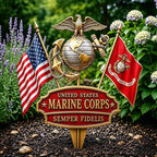 U.S. Military Branch Tribute Garden Stake