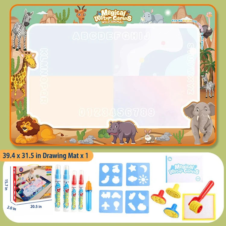 Reusable Water Magic Drawing Mat — Creative Learning Gift For Kids