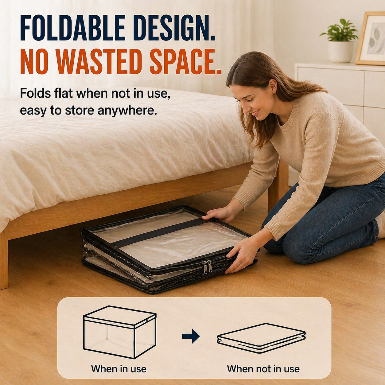 🎁💞LAST DAY 50% OFF ✨📦Large Heavy-Duty Thick Plastic Clear Storage