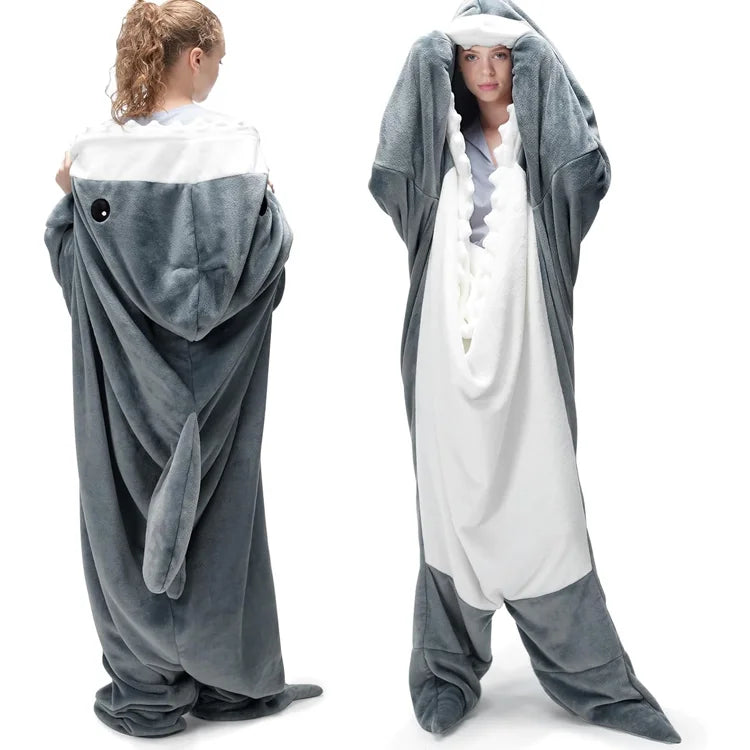 Shark Wearable Blanket — Wrap Yourself in Comfort & Fun
