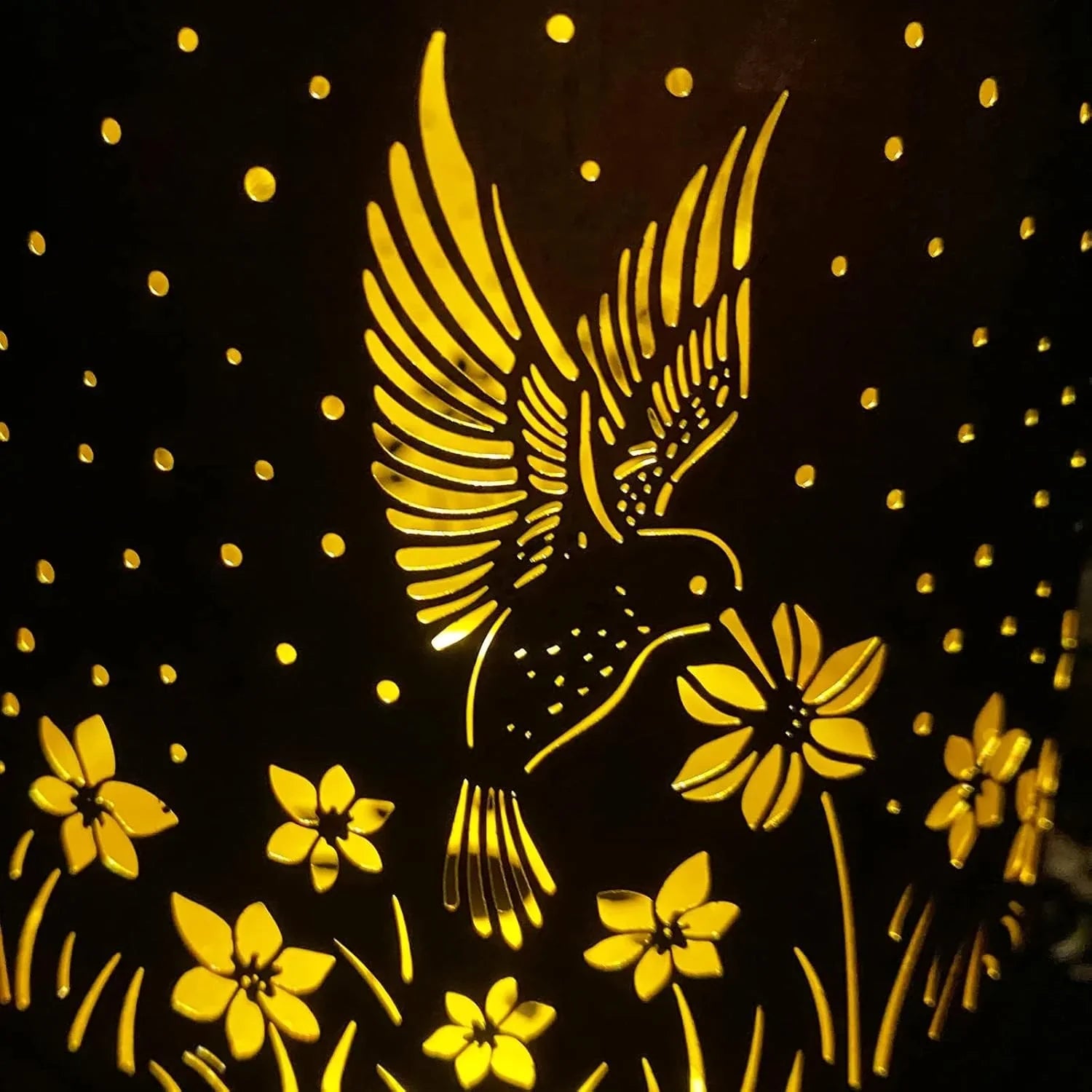Outdoor Solar Lantern – Hummingbird, Butterfly, Sunflower, Dragonfly & Owl