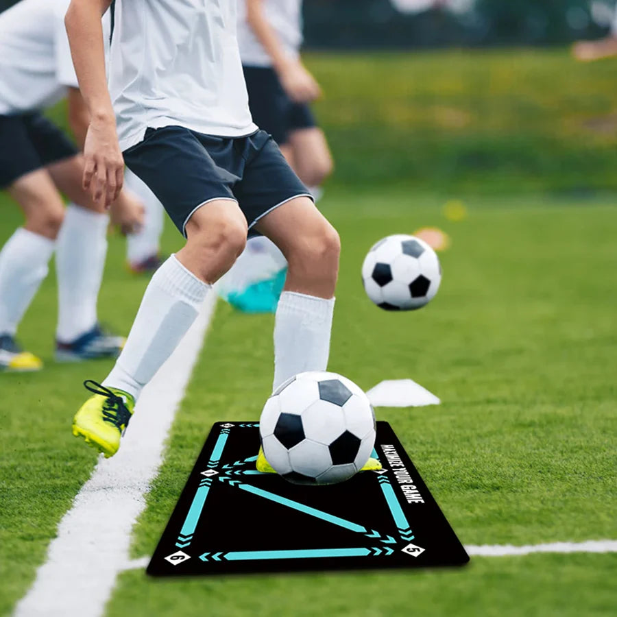 Soccer Training Mat — Improve Footwork, Speed & Ball Control Anywhere