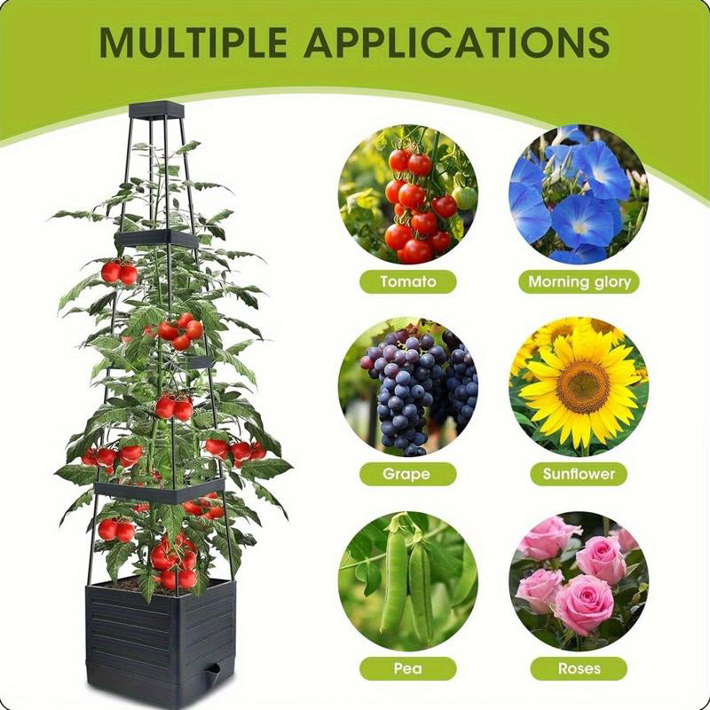 4-Tier Vertical Garden Tower Planter