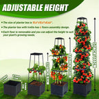 4-Tier Vertical Garden Tower Planter