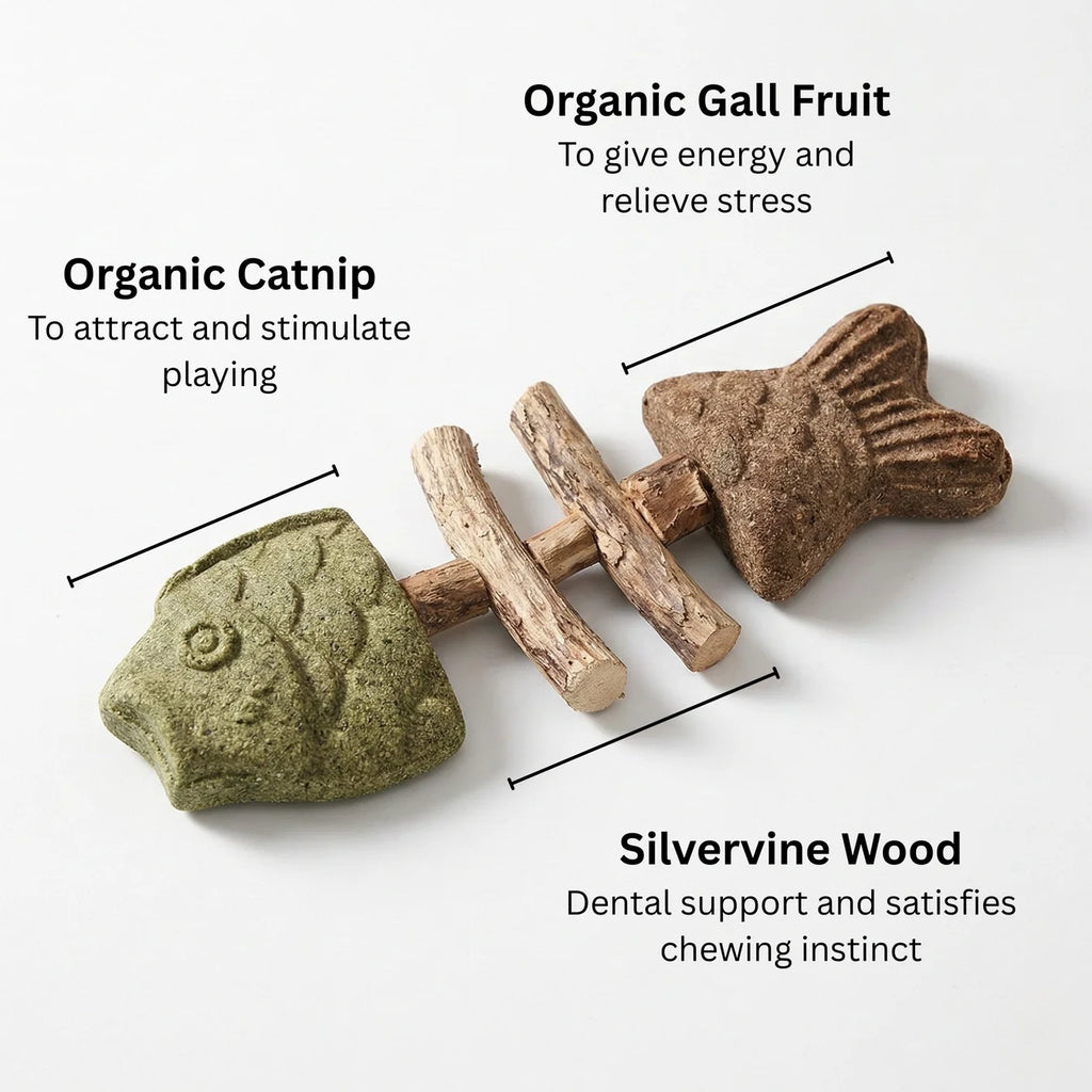 3-in-1 Catnip & Silvervine Chew