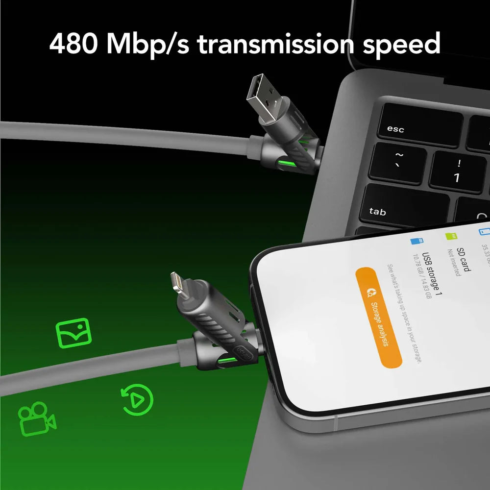240W 4-in-1 USB Charging Cable