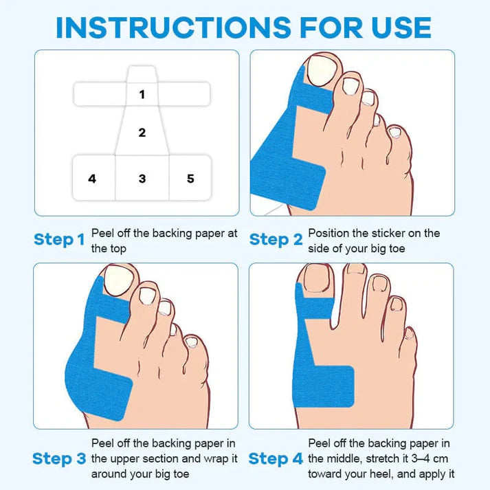 Pre-Cut Bunion Corrector Kinesiology Tape